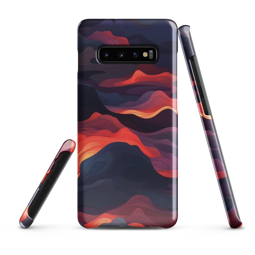 Ethereal Waves of Color | Phone Case |  S10 Plus | Snap Case | Glossy