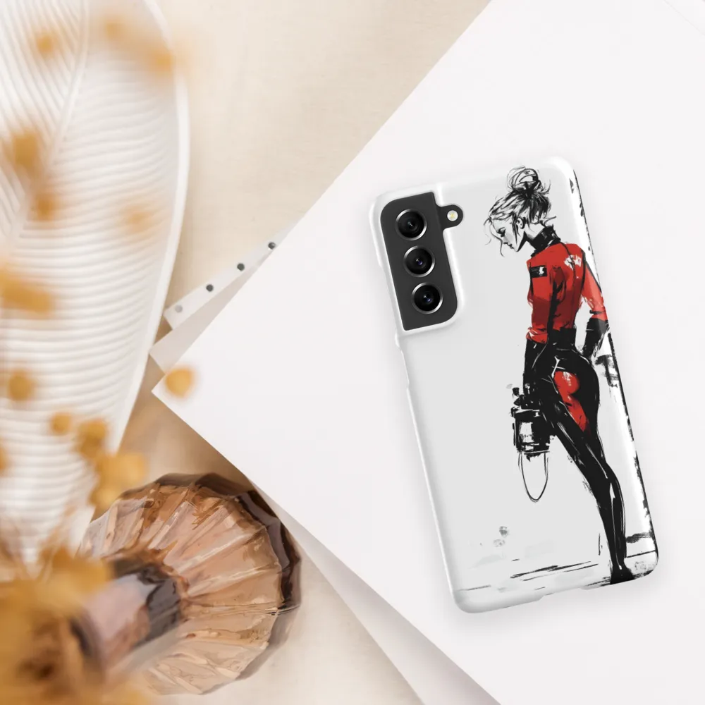 The Edgy Elegance | Phone Case |  S21 FE | Snap Case | Matte