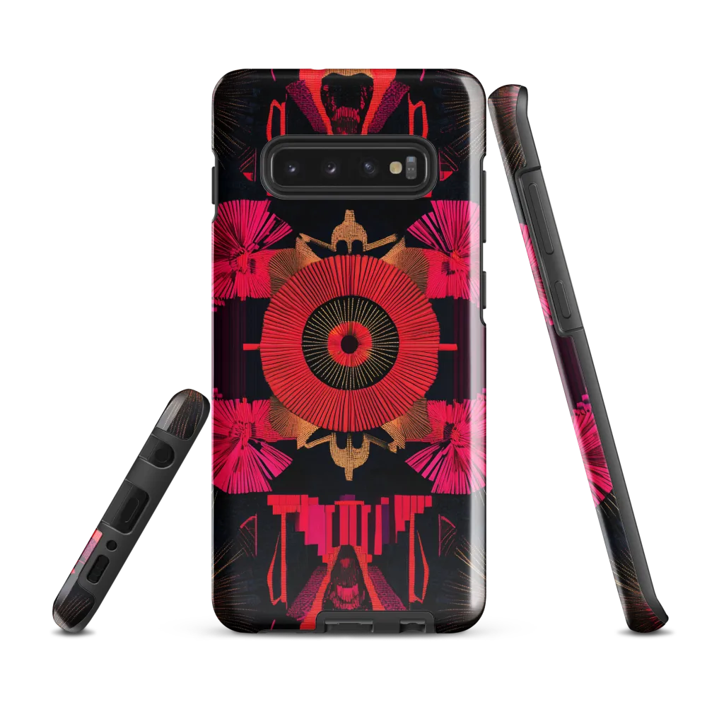 Dynamic Geometric Symphony | Phone Case |  S10 Plus | Tough Case | Glossy