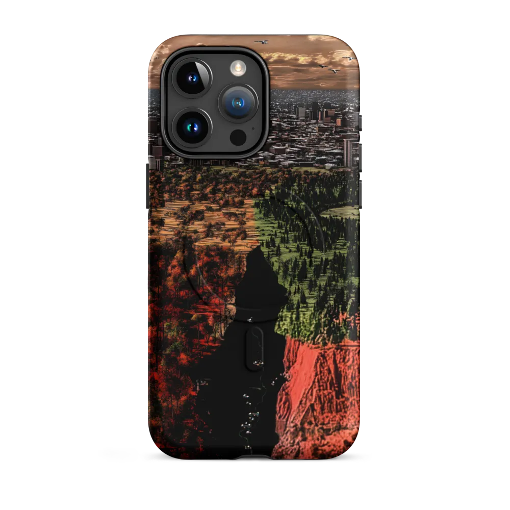 Harmony and Dissonance: A Landscape of Contrasts | Phone Case |  15 Pro Max | MagSafe® Tough Case | Matte