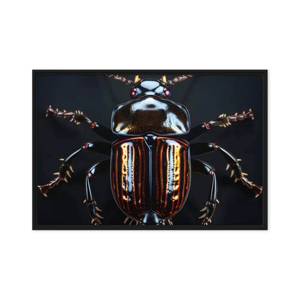 Luminous Insect Majesty | Canvas with Black Frame | 20″×30″