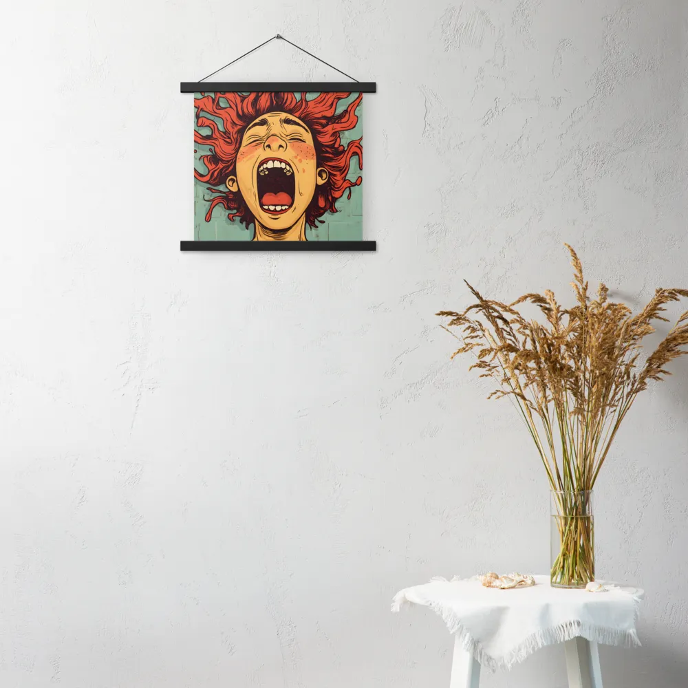 Fury Unleashed | Poster With Black Wood Hanger | 14″×14″
