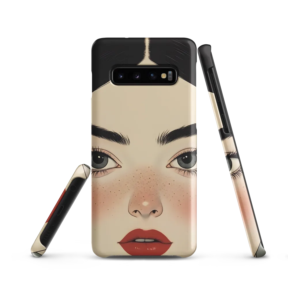 Serenity Captured: A Modern Portrait | Phone Case |  S10 | Snap Case | Matte
