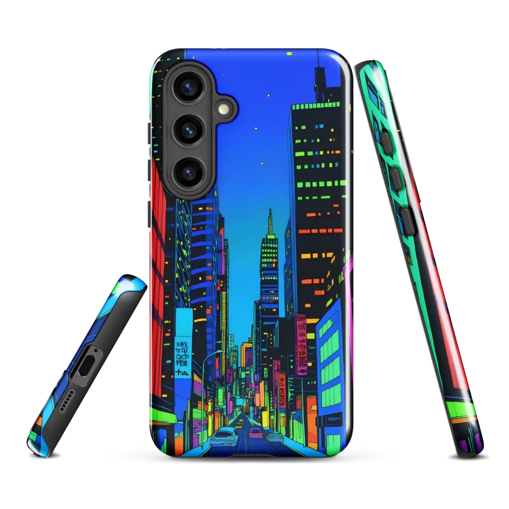 Neon Dreamscape: A Futuristic City at Dusk