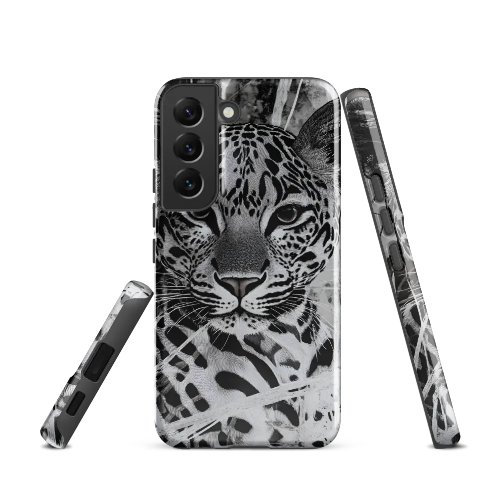 Majestic Gaze: The Leopard's Portrait | Phone Case |  S22 | Tough Case | Glossy