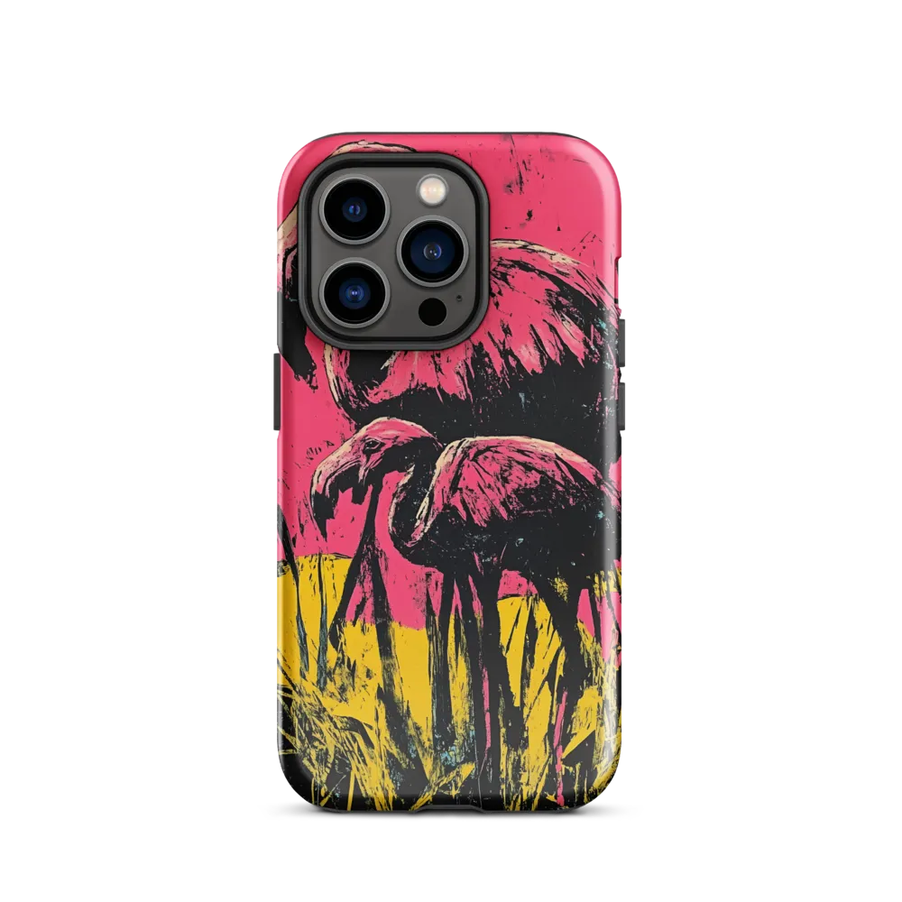 Flamingo Duet: A Pop Art Expression