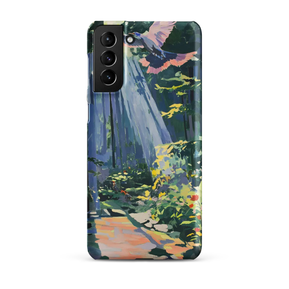 Flight of Light: A Serene Forest | Phone Case |  S21 Plus | Snap Case | Matte