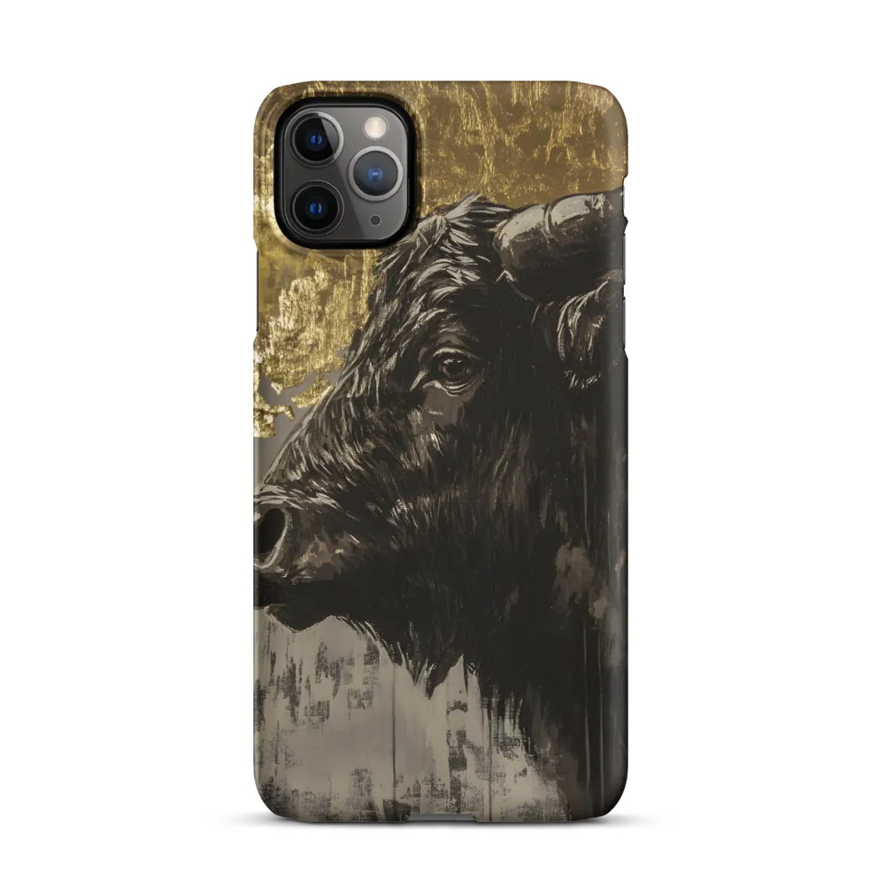 Majestic Bull Against the Golden Horizon | Phone Case |  11 Pro Max | Snap Case | Matte