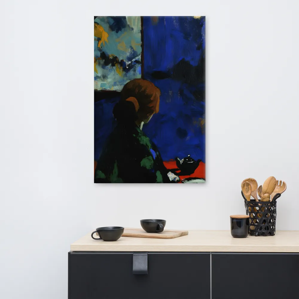 Contemplation Under the Night Sky | Canvas | 24″×36″