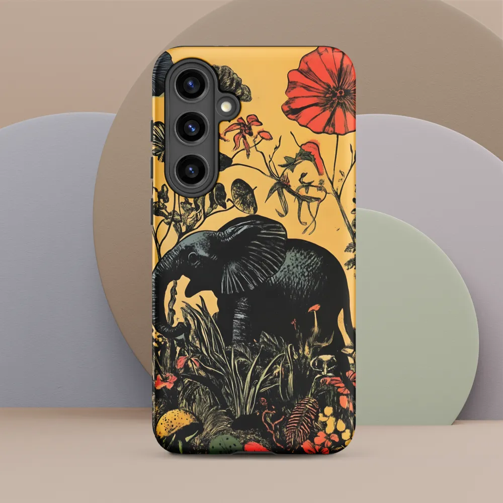 Floral Majesty: The Elephant's Sanctuary