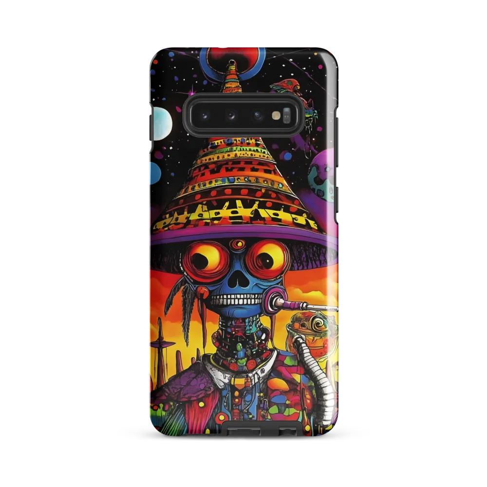 Cosmic Skeleton: A Journey Beyond | Phone Case |  S10 Plus | Tough Case | Glossy