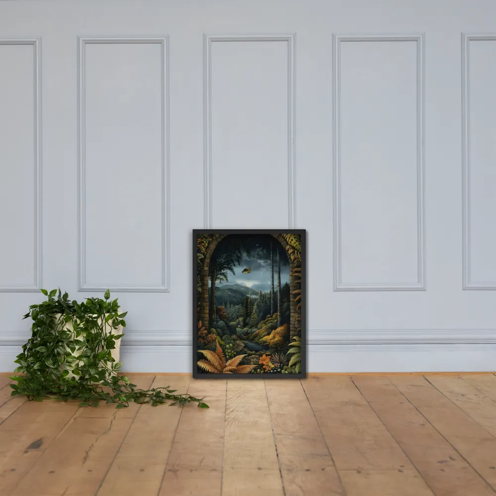 Whispers of the Enchanted Forest | Poster with Black Frame | 18″×24″