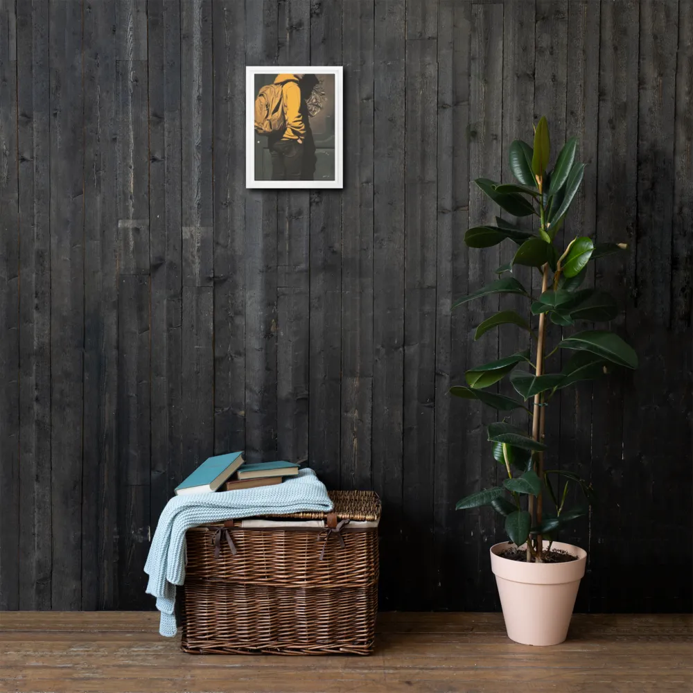 Silent Reflection | Canvas with White Frame | 9″×12″