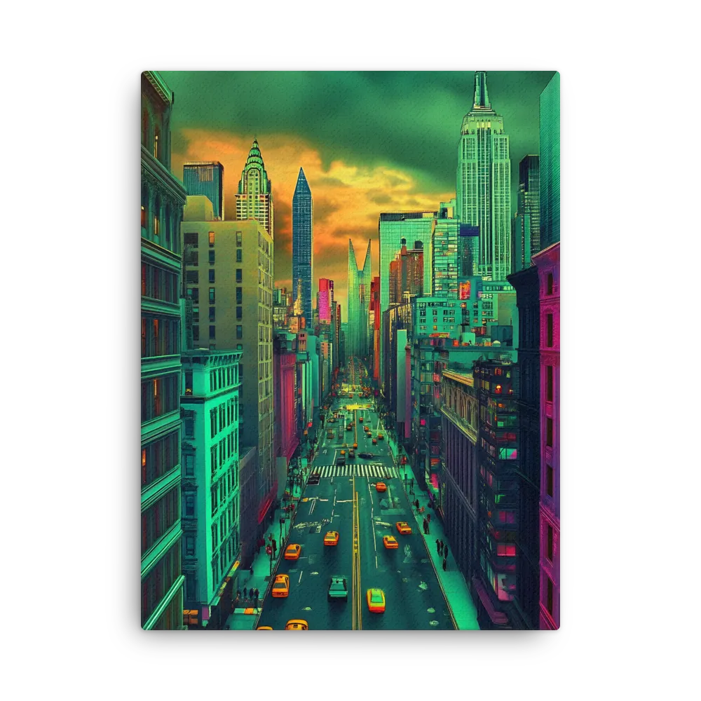 Urban Surrealism: Neon Dreams | Thin Canvas | 24″×32″