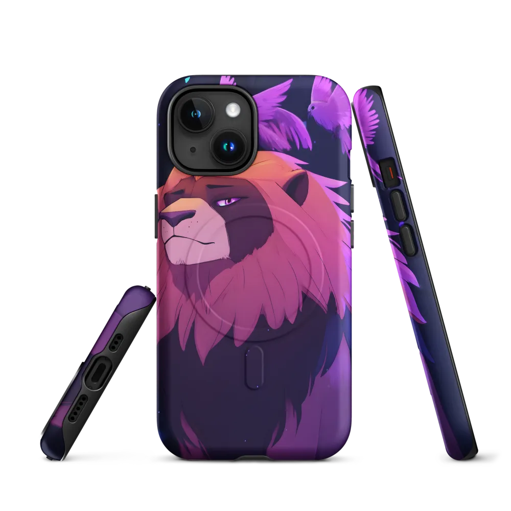 Regal Serenity: The Majestic Lion | Phone Case |  15 | MagSafe® Tough Case | Matte