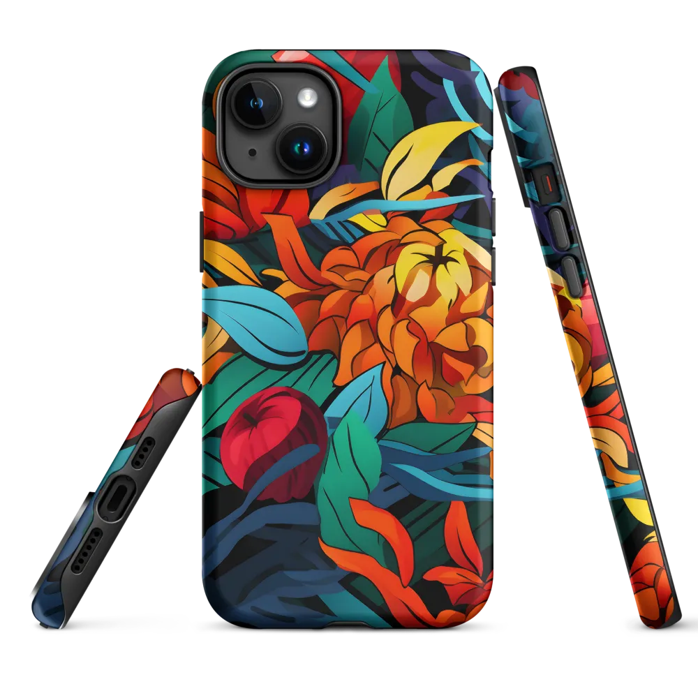 Tropical Harmony | Phone Case |  15 Plus | Tough Case | Matte