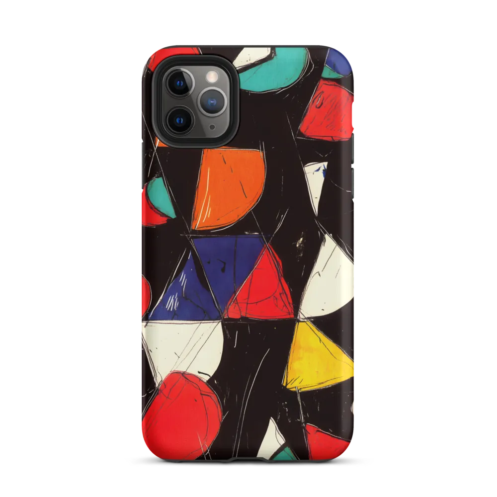 Vibrant Geometric Symphony | Phone Case |  11 Pro Max | Tough Case | Matte