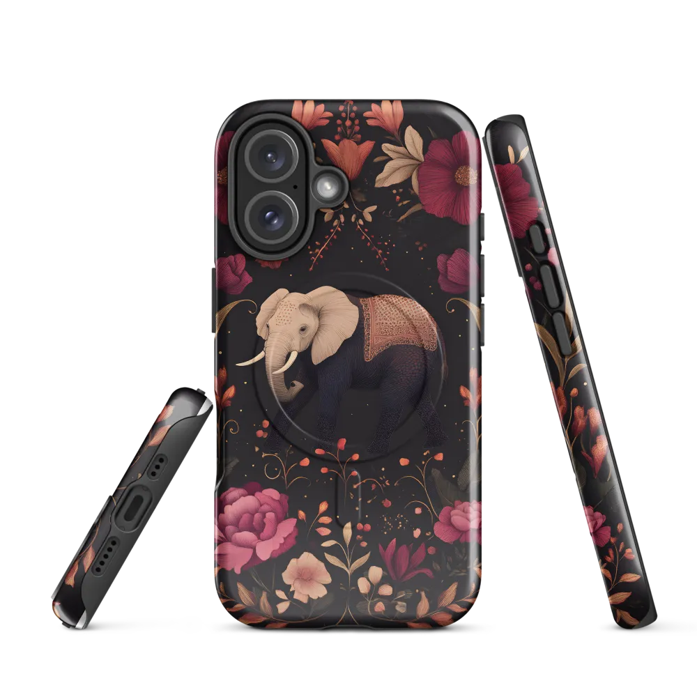 Whispers of the Wild: Elephants and Blooms