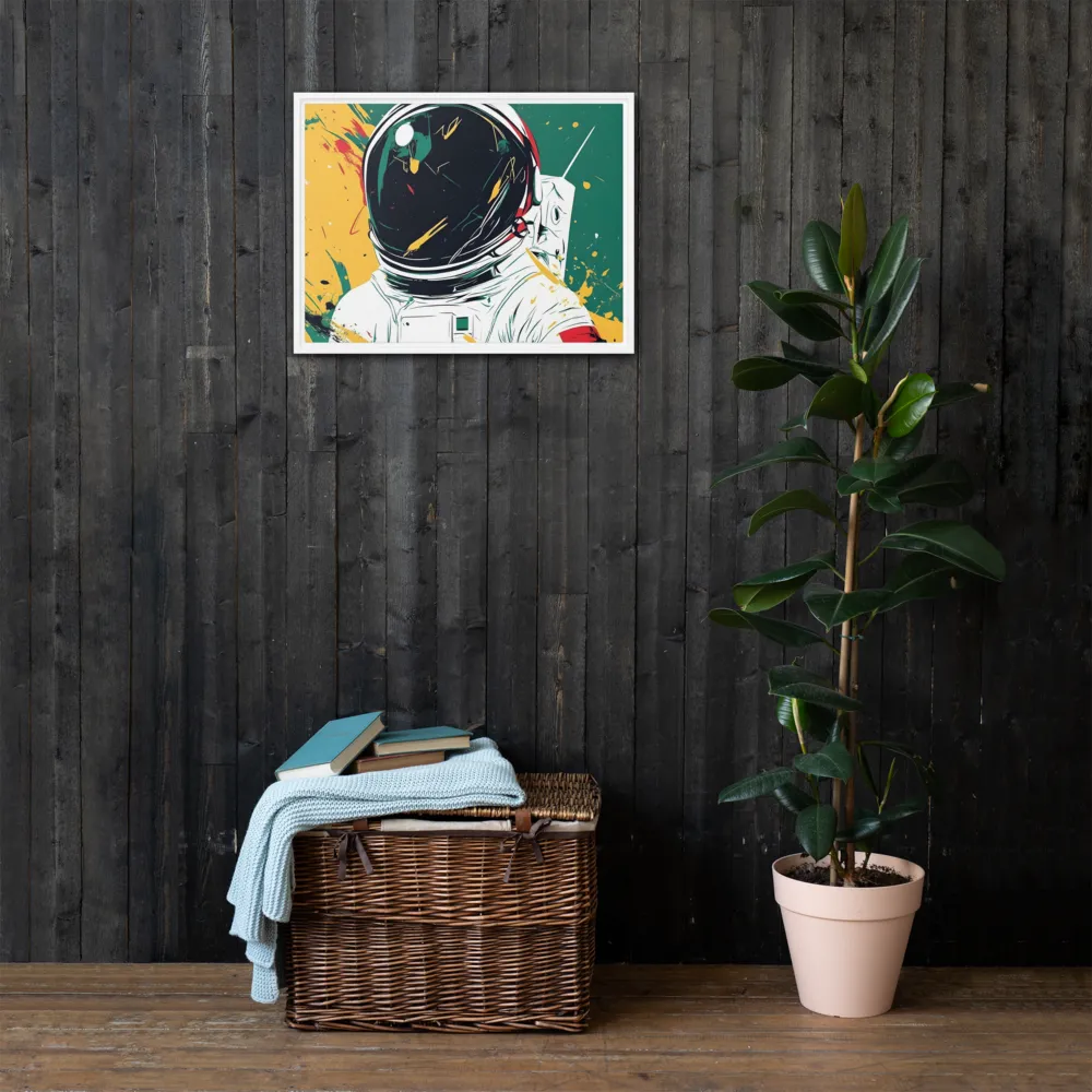 Galactic Explorer: A Modern Odyssey | Canvas with White Frame | 18″×24″