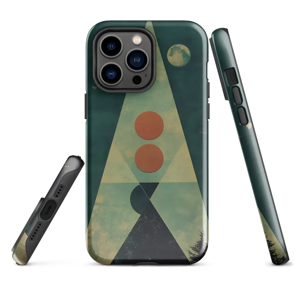 Geometric Harmony in Nature | Phone Case |  14 Pro Max | Tough Case | Glossy