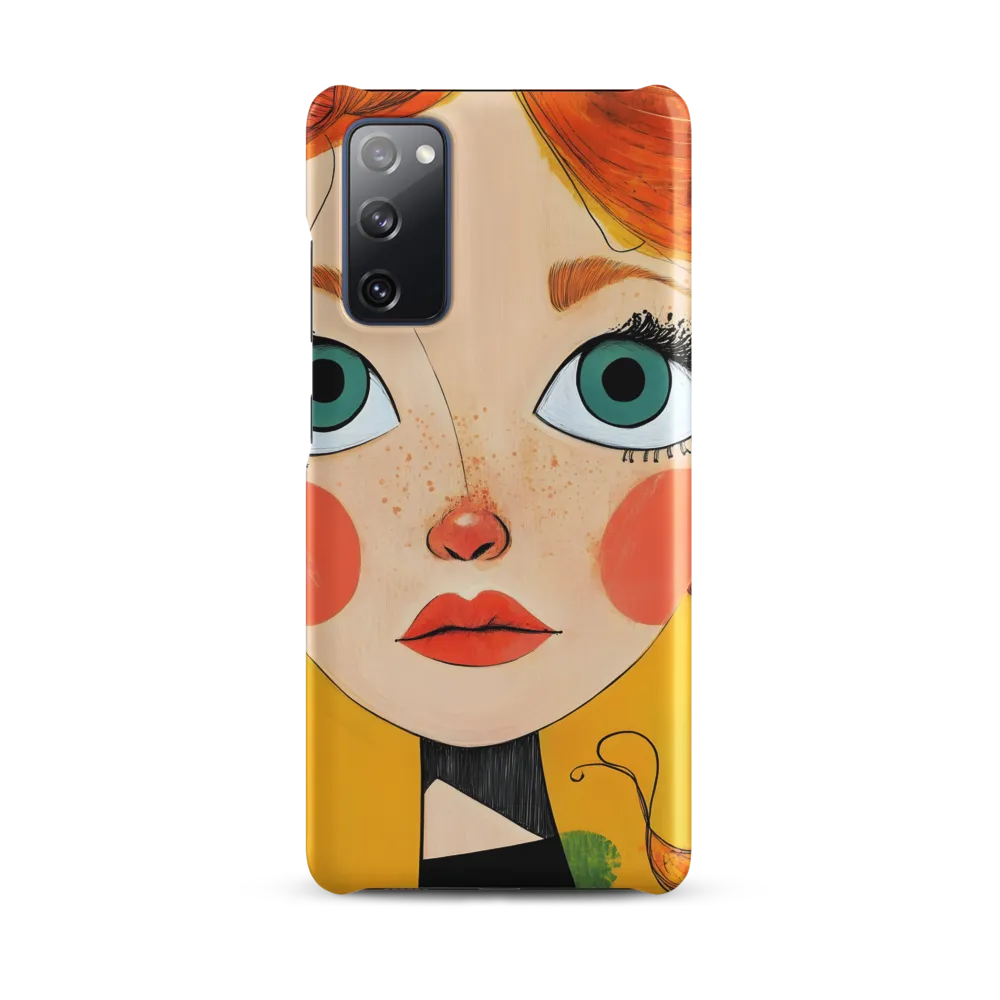 Whimsical Portrait of a Girl | Phone Case |  S20 FE | Snap Case | Matte