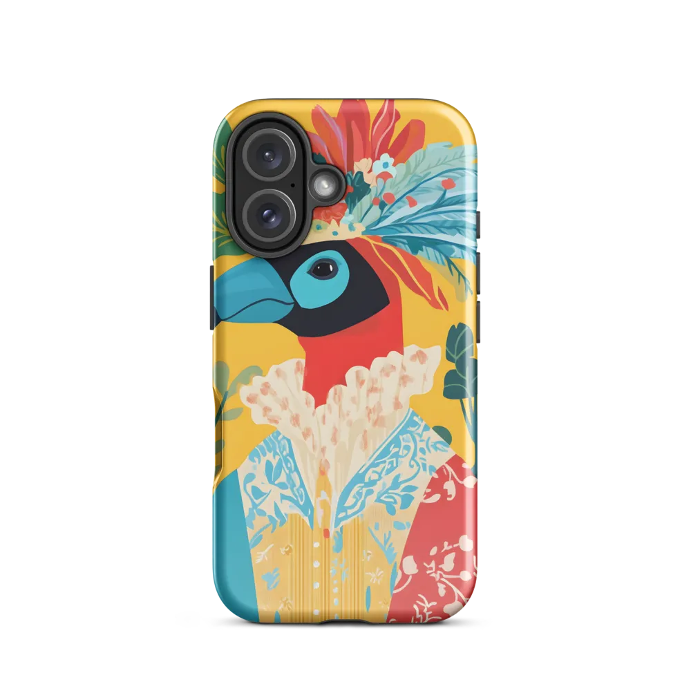 The Regal Parrot: A Celebration of Color | Phone Case |  16 | Tough Case | Glossy