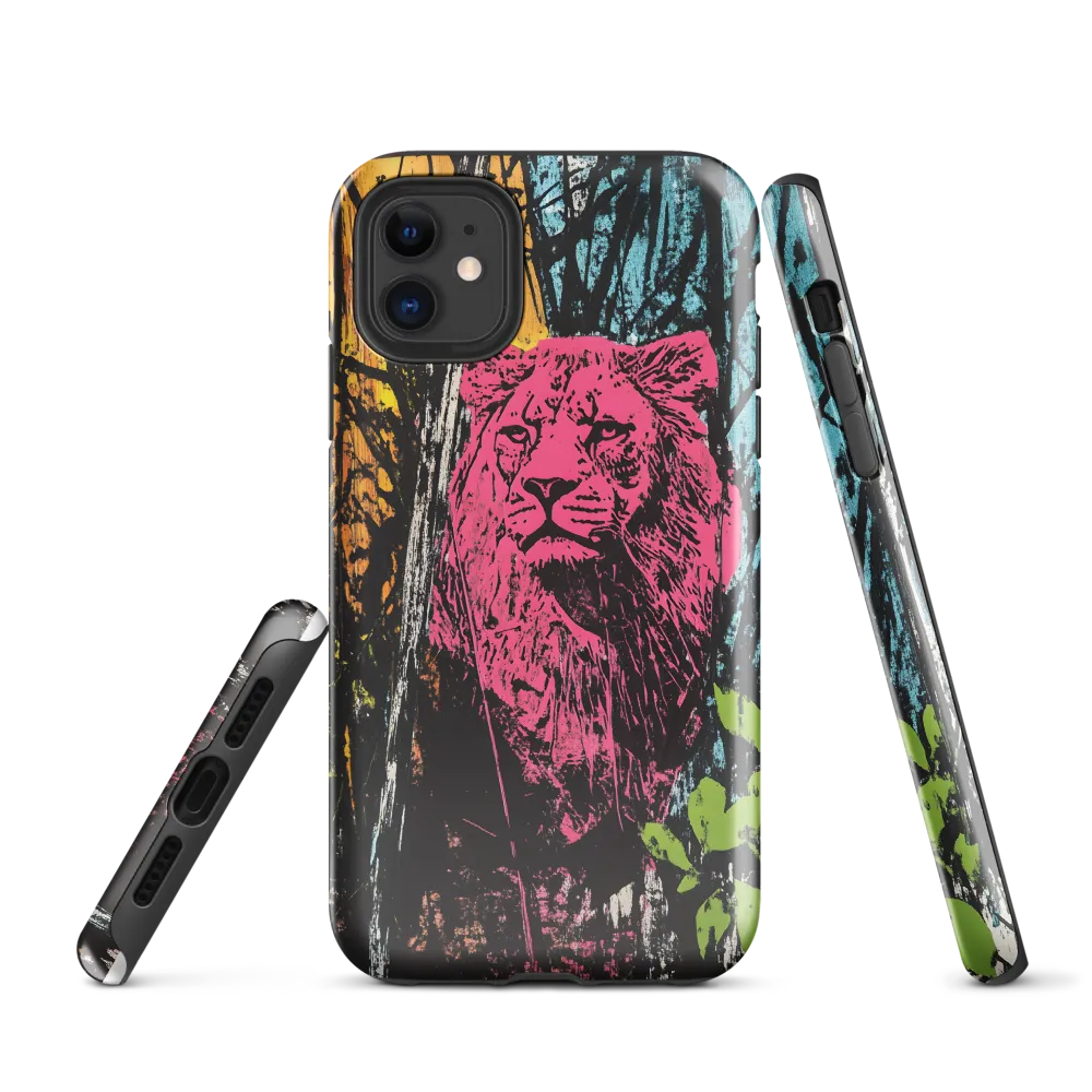 Fierce Vibrance: The Pink Lion
