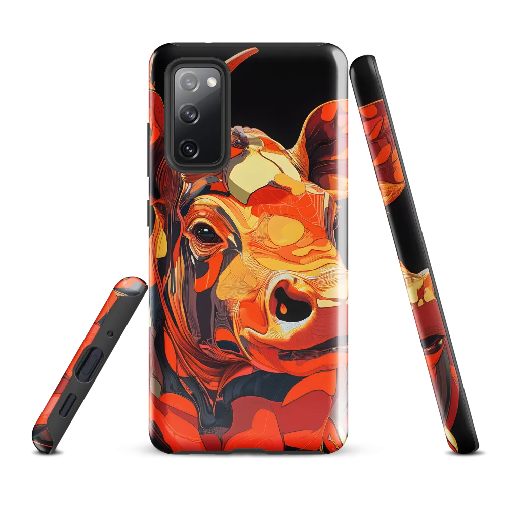 Modern Serenade: The Vibrant Cow