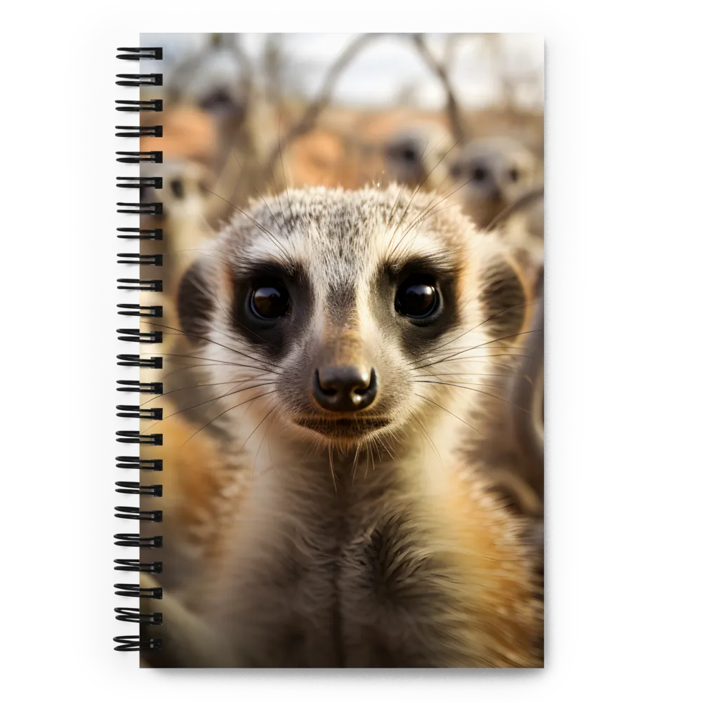 Curious Meerkats in Community | Spiral Notebook