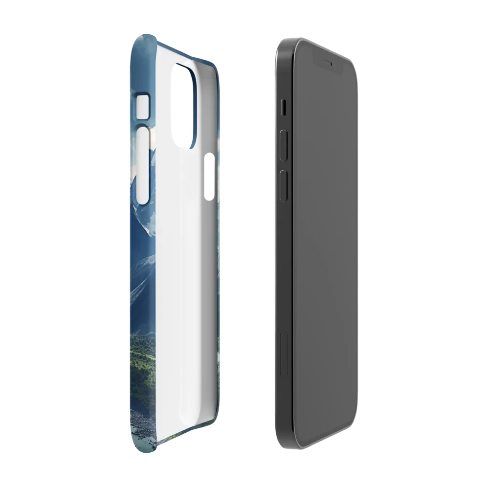 Majestic Serenity: A Landscape of Mountains and Rivers | Phone Case |  12 Pro | Snap Case | Matte