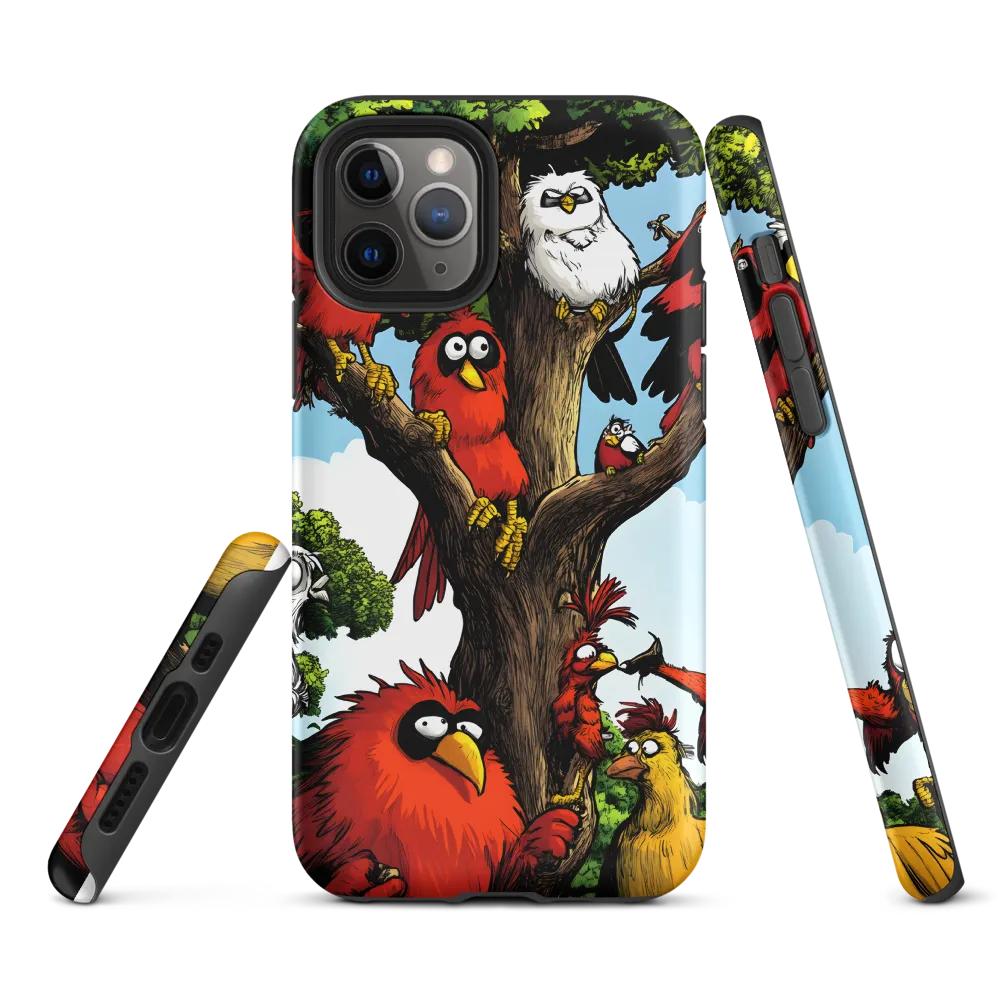 Whimsical Avian Gathering