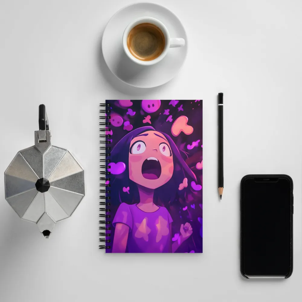 Whispers of Heartfelt Surprise | Spiral Notebook