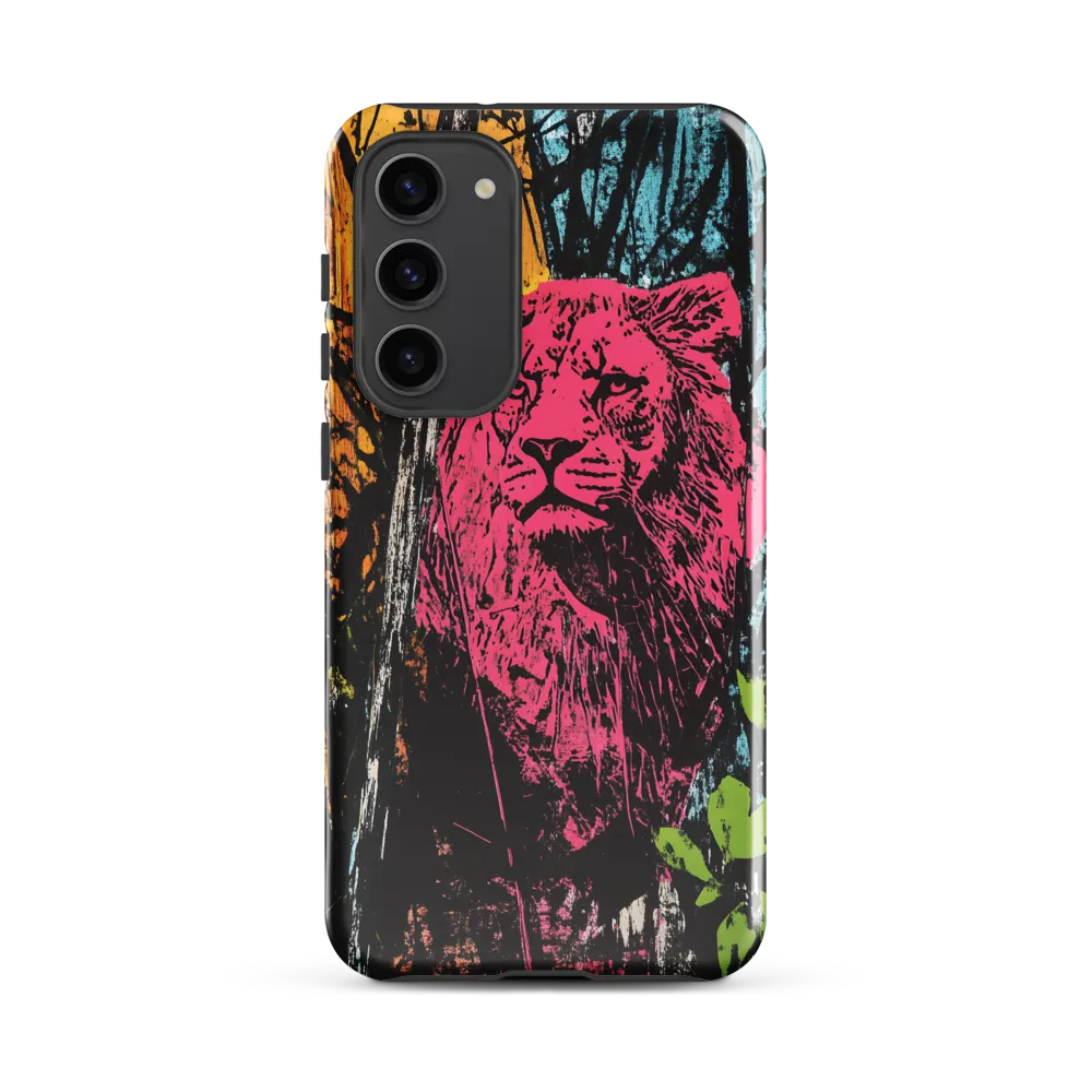 Fierce Vibrance: The Pink Lion