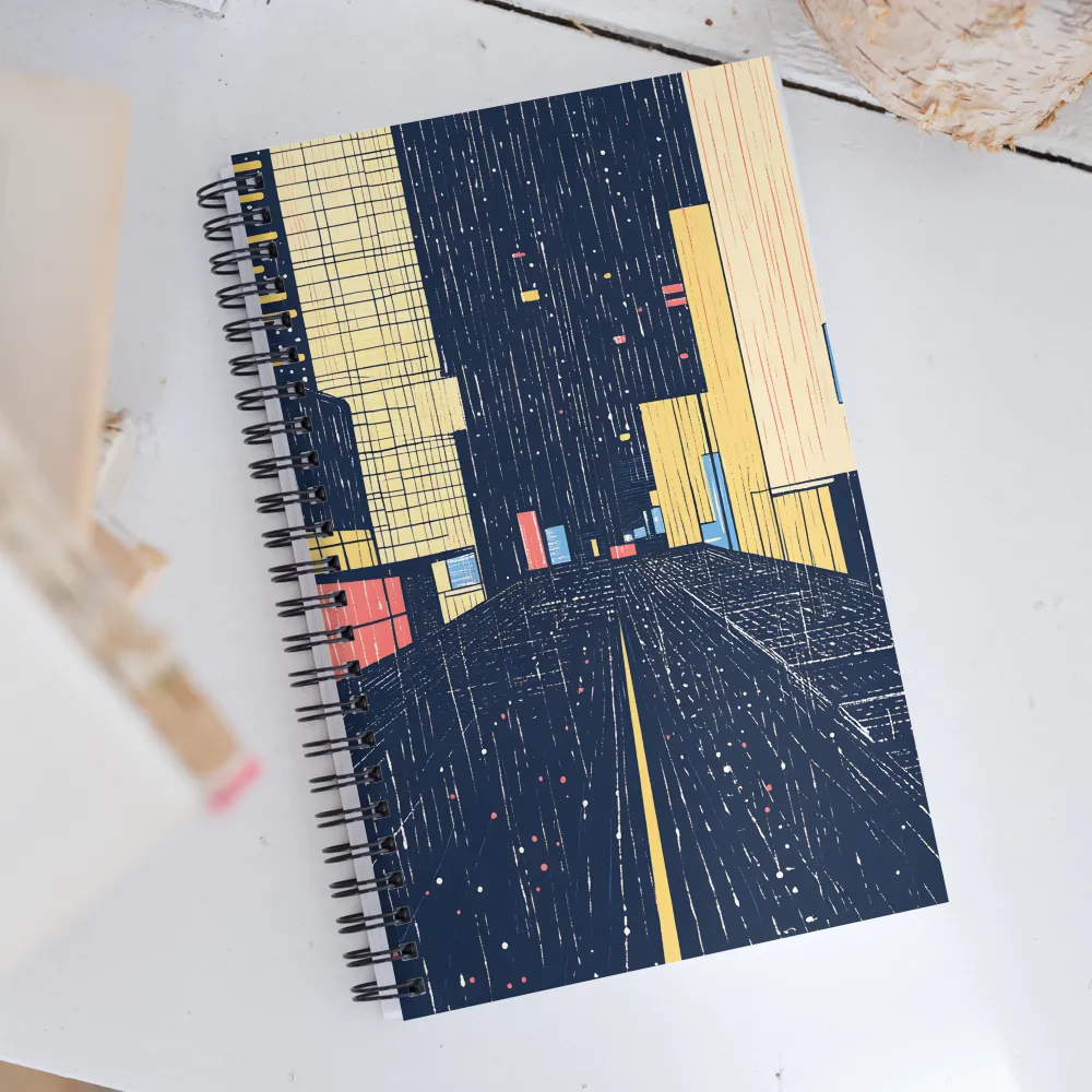 Urban Solitude: A Minimalist Perspective | Spiral Notebook