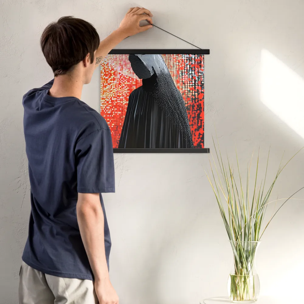 Veil of Modernity | Poster With Black Wood Hanger | 18″×18″