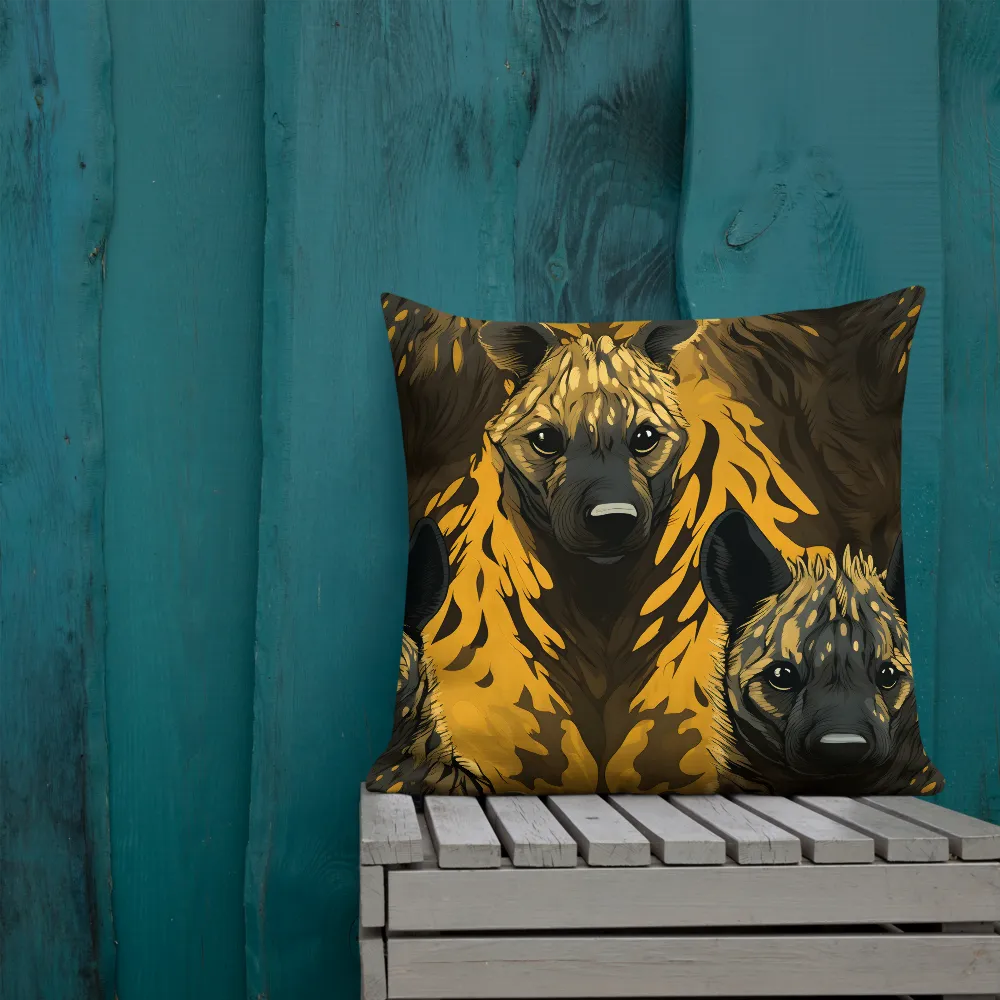 The Call of the Wild: Hyena Harmony | Pillow | 22″×22″