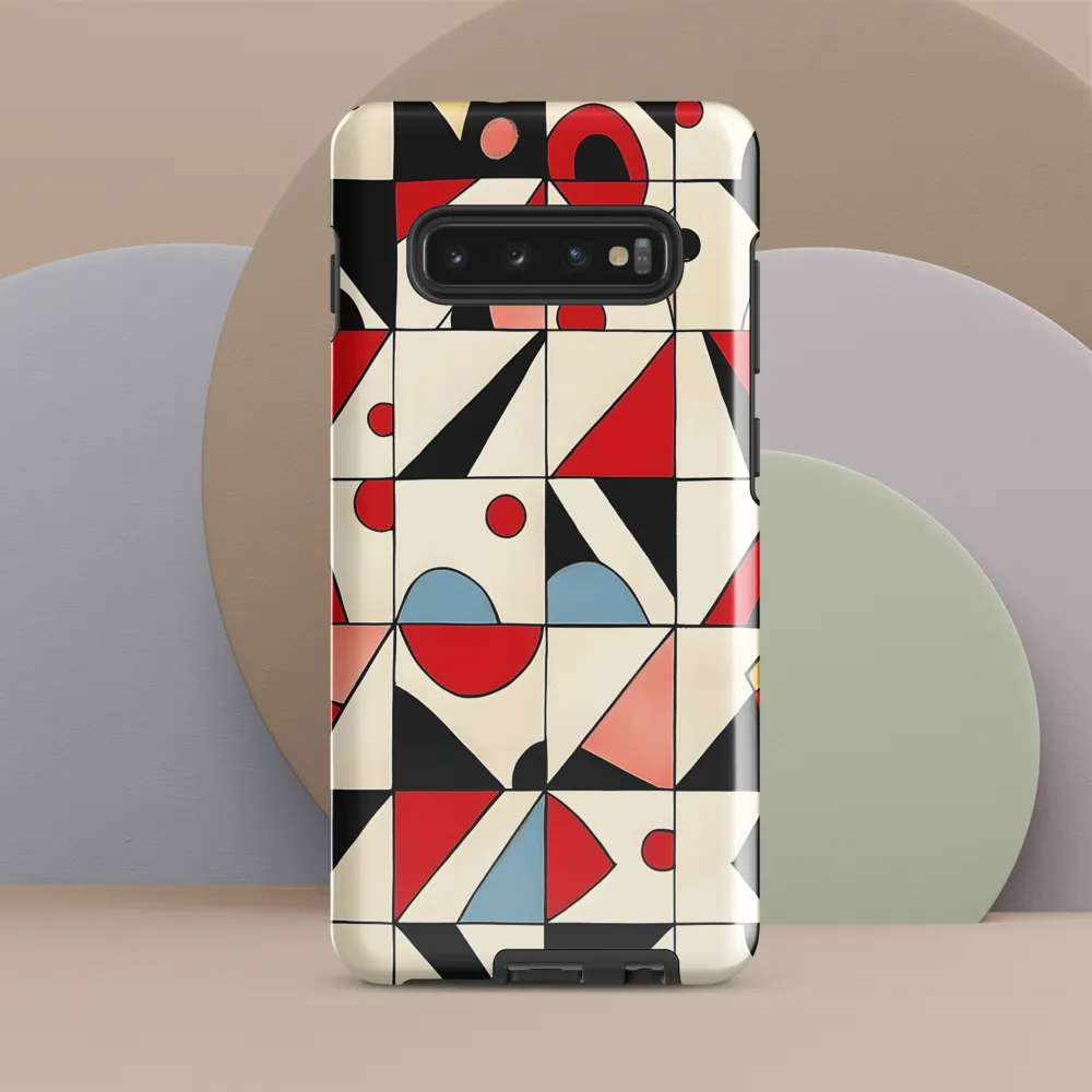 Dynamic Geometric Harmony | Phone Case |  S10 Plus | Tough Case | Glossy