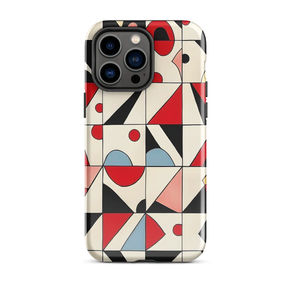Dynamic Geometric Harmony | Phone Case |  14 Pro Max | Tough Case | Glossy