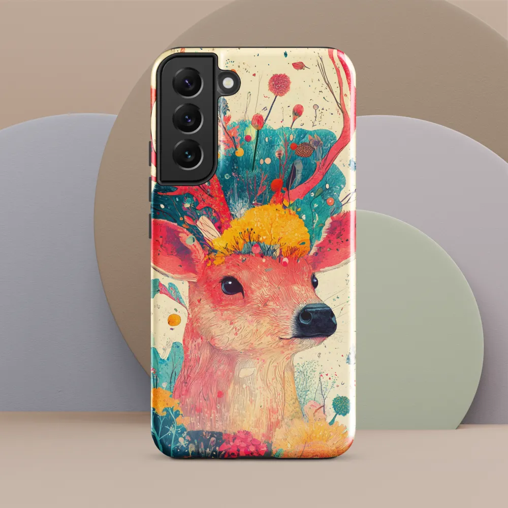 Whimsical Harmony: A Deer in Bloom