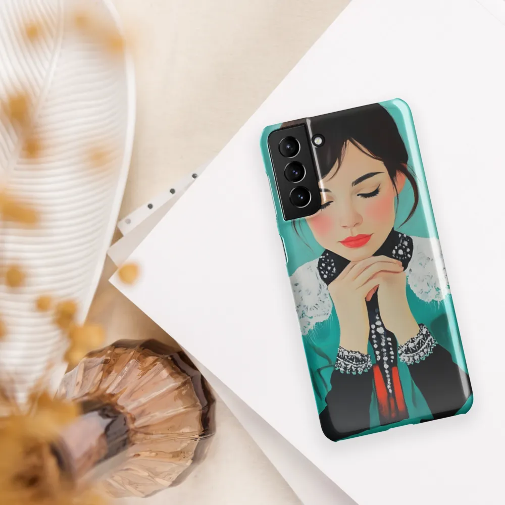 Serenity in Turquoise | Phone Case |  S21 Plus | Snap Case | Glossy
