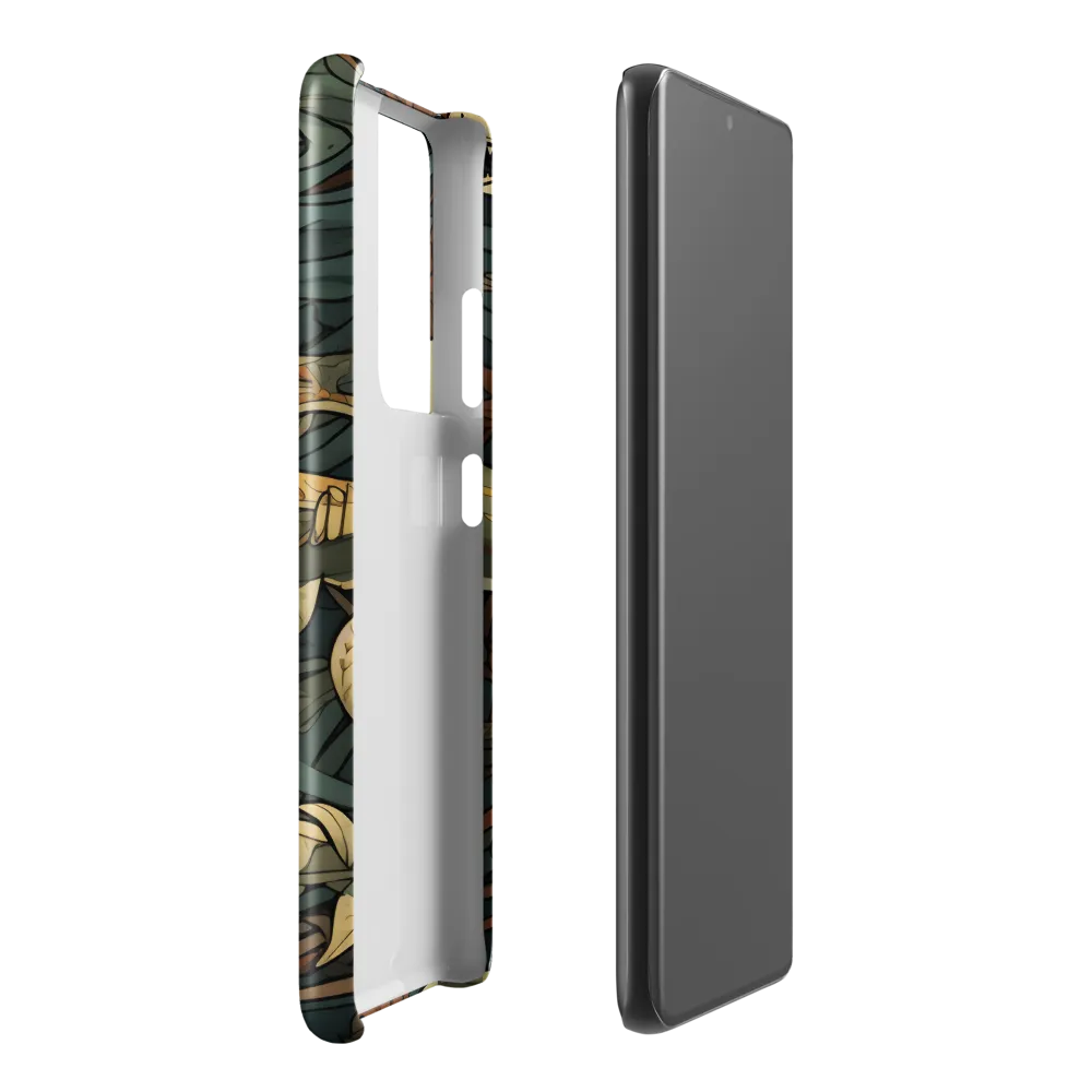Dynamic Harmony of Sharks and Flora | Phone Case |  S21 Ultra | Snap Case | Glossy