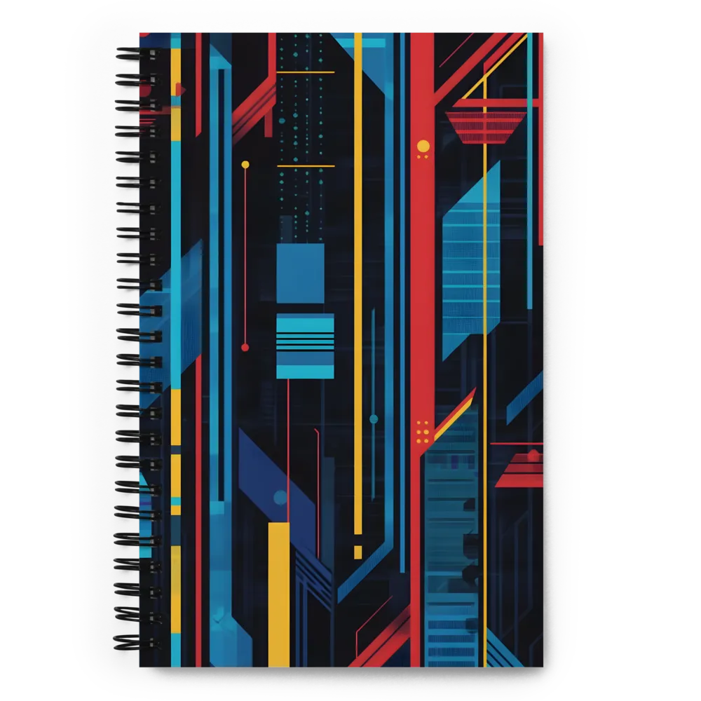 Symphony of Lines | Spiral Notebook