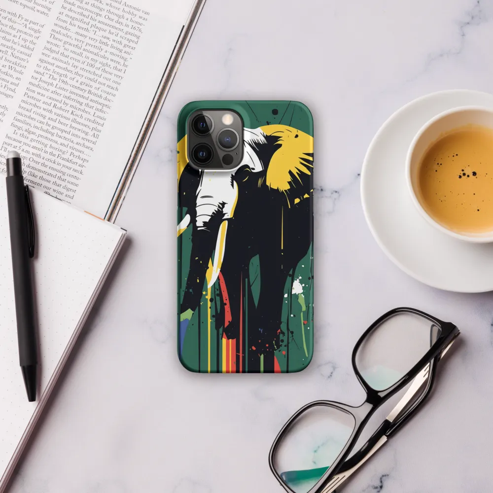 Majestic Minimalism: The Colorful Elephant