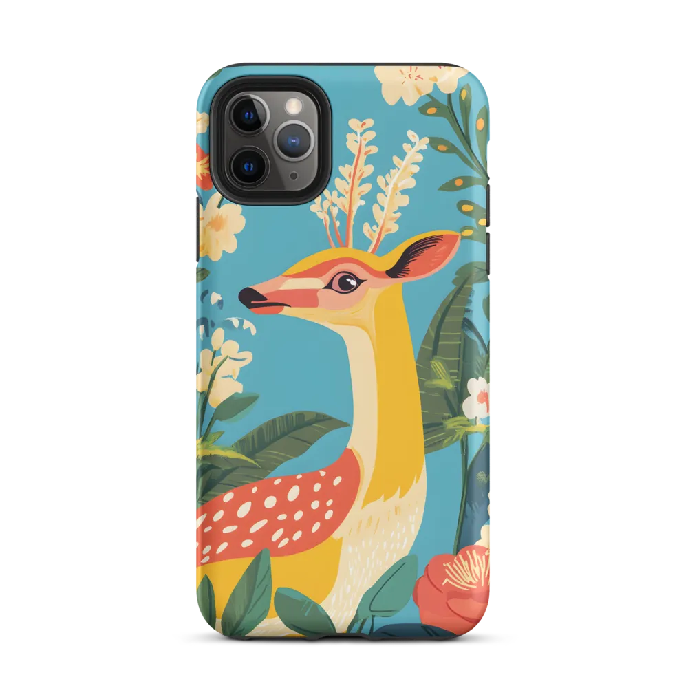 Serene Majesty: A Vibrant Deer Amidst Flora