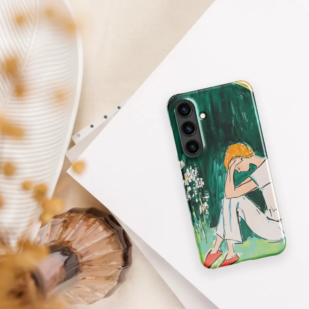 Silent Sorrow | Phone Case |  S24 | Snap Case | Glossy