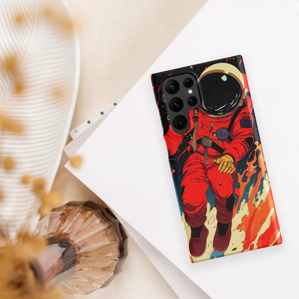 Cosmic Descent of the Astronaut | Phone Case |  S22 Ultra | Snap Case | Matte
