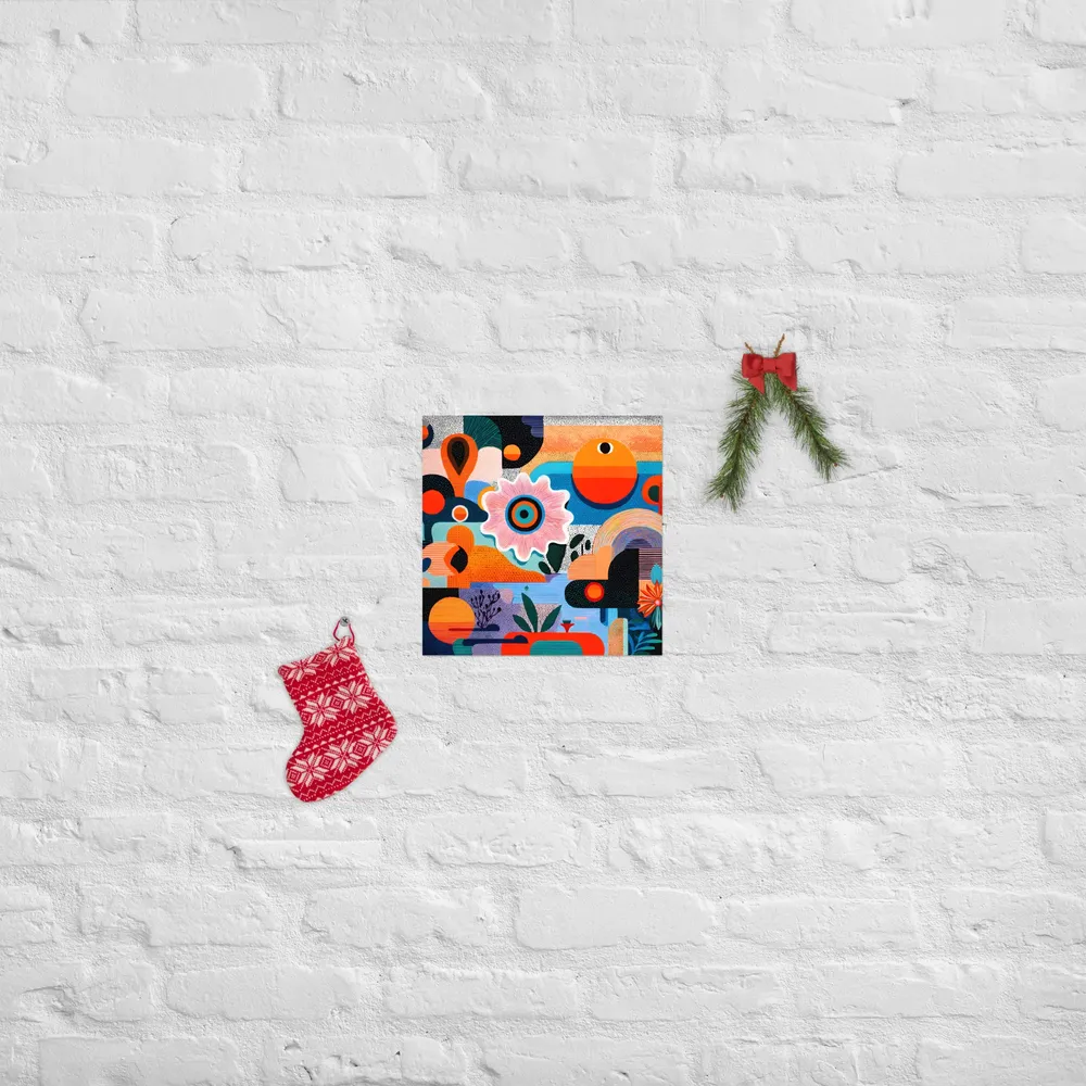 Blooming Geometry 
 Poster | 12″x 12″