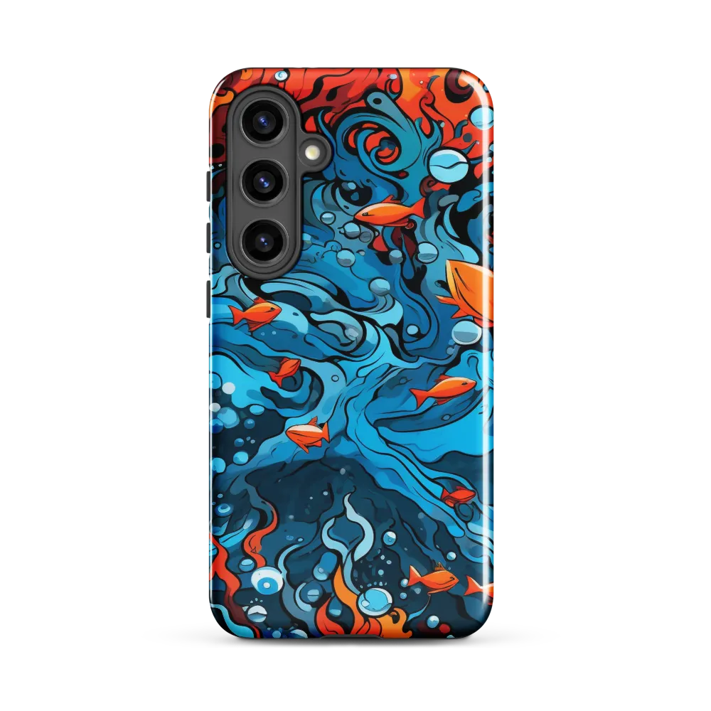 Fluid Harmony: Ocean and Flames