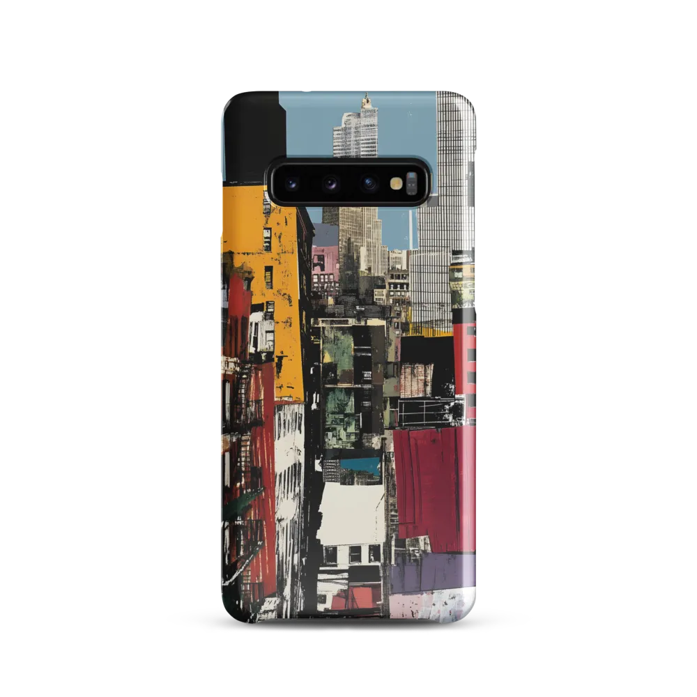Urban Collage: A Vivid Cityscape | Phone Case |  S10 | Snap Case | Glossy