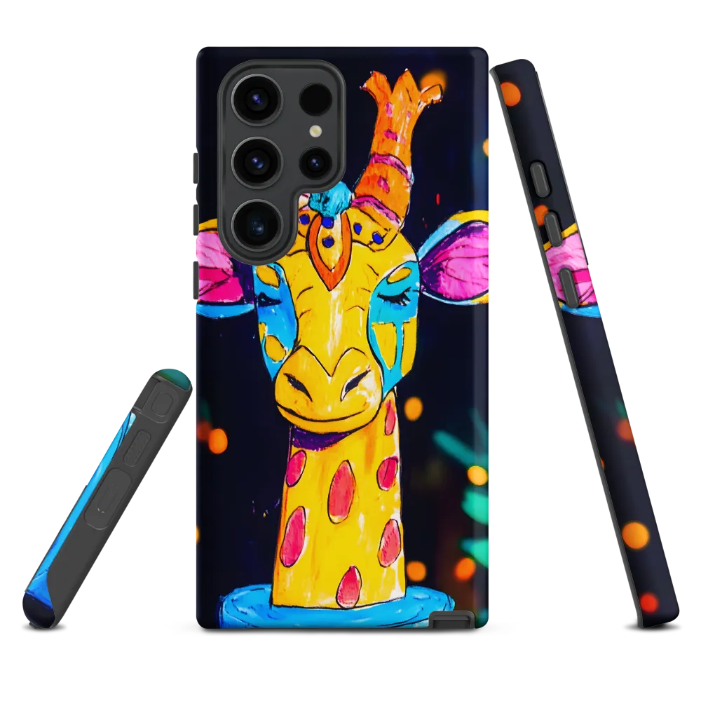 Whimsical Giraffe in Vibrant Colors | Phone Case |  S23 Ultra | Tough Case | Matte